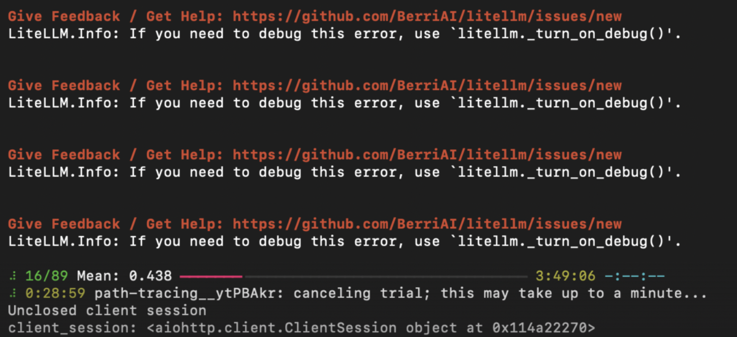 Commonly seen in logs across Jupyter notebooks and dev environments